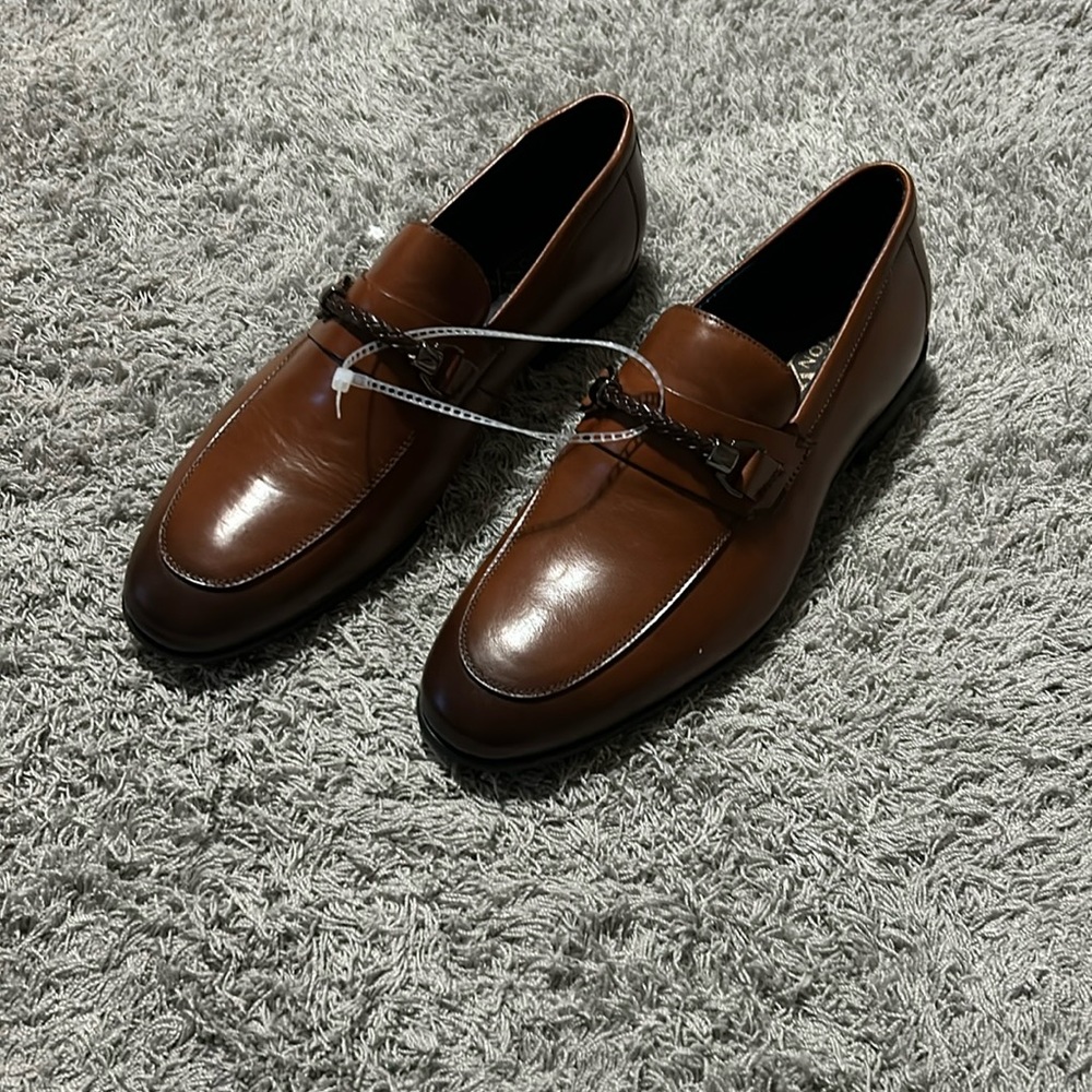 NWT brown SectionX leather shoe made in Brazil with dark brown toe.
